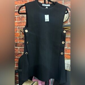 New!Sale! Zara Knit Top Side Button (Medium)